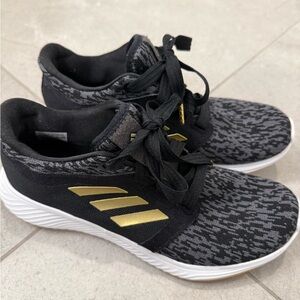 adidas Black and Gold Athletic Shoes